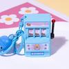 Cute Capybara Fruit Machine Key Holder Charming Capybara Fruit Spin Keychain Delightful Game Charm For Kids And Adults