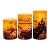 Halloween LED Flameless Candles Set of 3, Decor for Party and Holiday Decoration