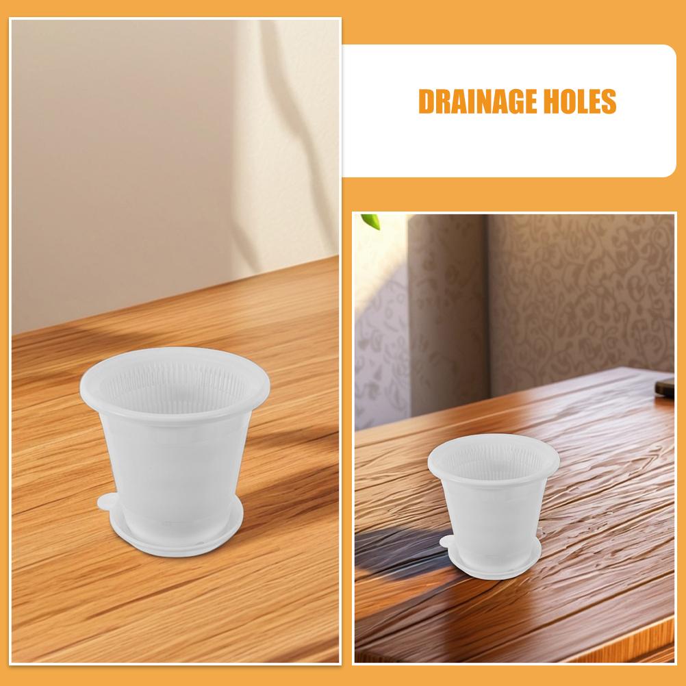 Plastic Orchid Pot Flower Pots with Drainage Hole Holes Planter Flowerpot Planters for Indoor Plants Cute