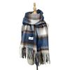 New Atmosphere Scarf Versatile Warm Autumn and Winter Scarf Women's Thickened Shawl Maillard Color