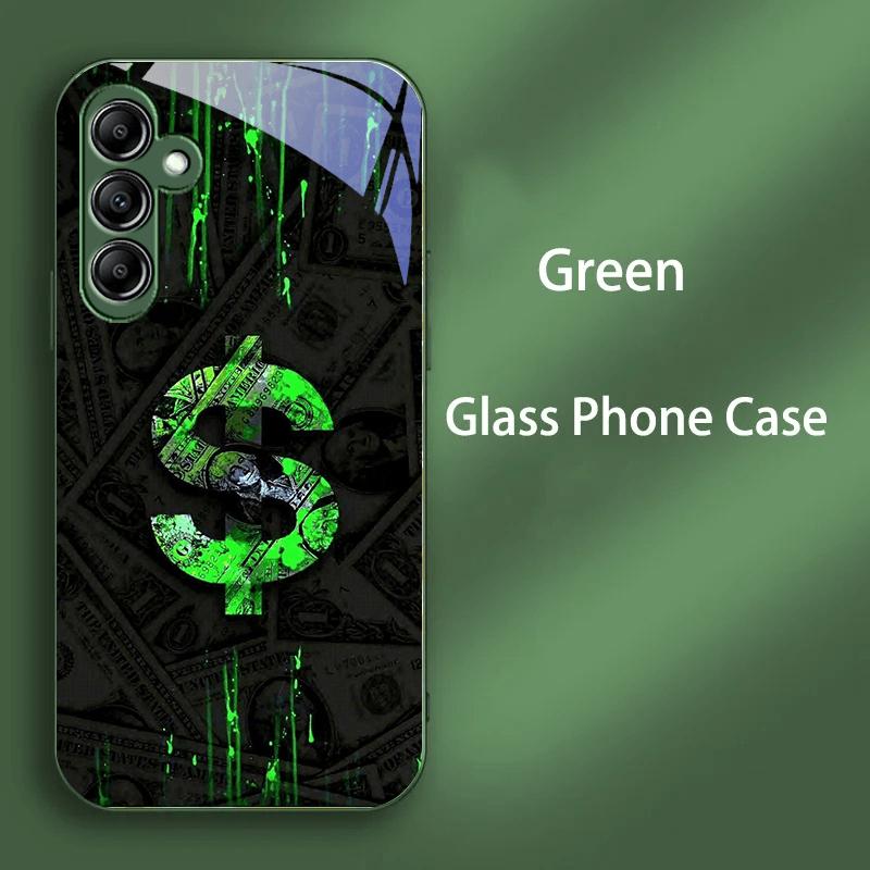 Fashion Case For Samsung A73 A72 A71 A70 A70S For Galaxy A56 A55 A54 A53 A52 A52S A51 A50 A50S PC Tempered Glass Phone Cover