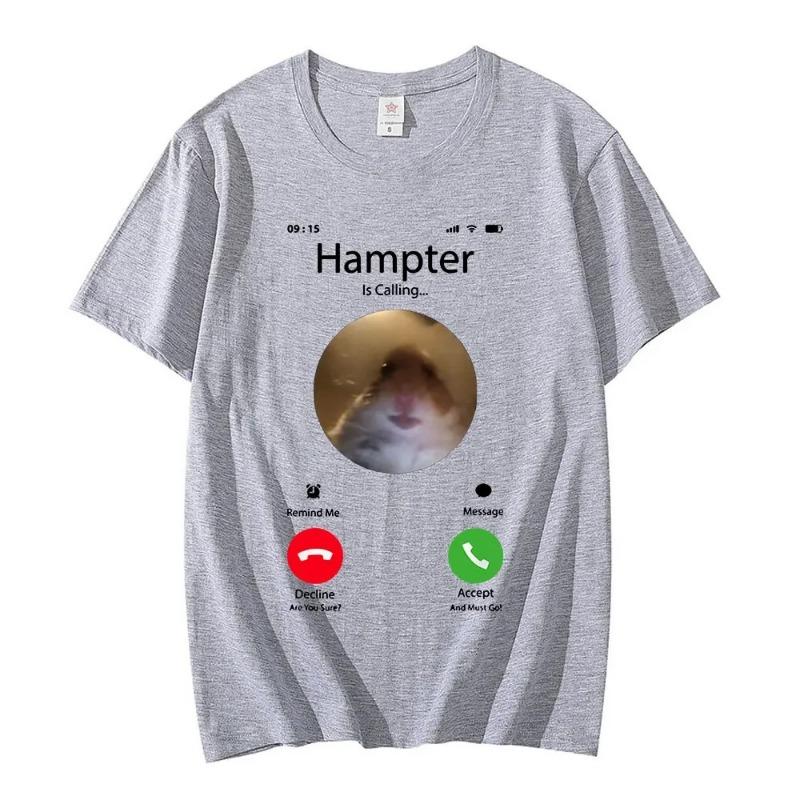 Summer Round Neck Printed Loose and Fashionable Pure Cotton Short Sleeved T-Shirts Men’s