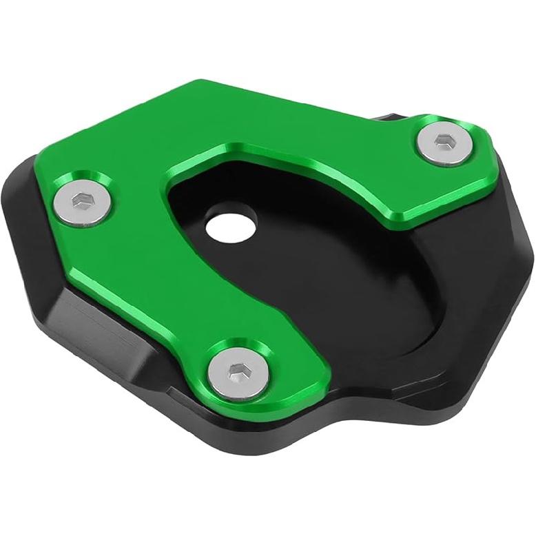 Motorcycle Kickstand Pad Enlarger Extension Side Stand Plate Pad Replacement for KAWASAKI Z650 Z900 Z900RS 2017-2024 (green)