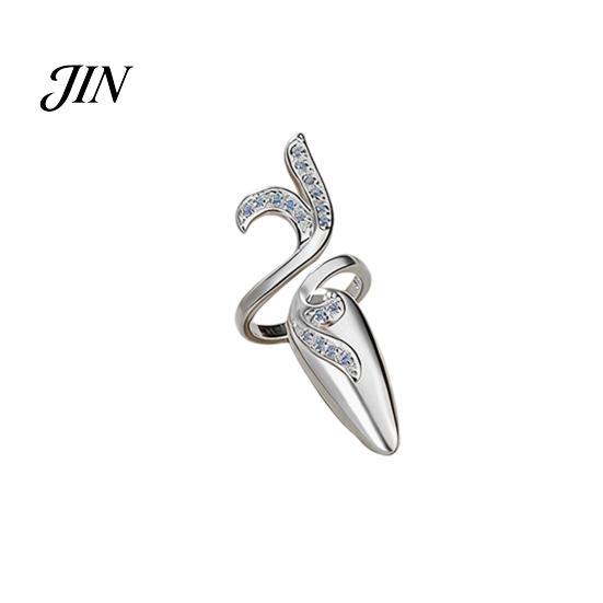 Nail-safe Adjustable Ring Universal Fit Nail Ring, Lightweight Opening Finger Jewelry, Versatile Geometric Accessory Design for Protecting Manicure
