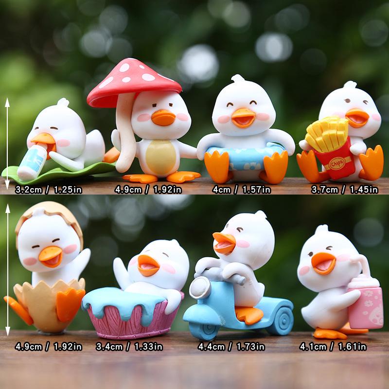 Playful Duckling Figurine - Cute and Lively Blind Box Micro Landscape Ornament