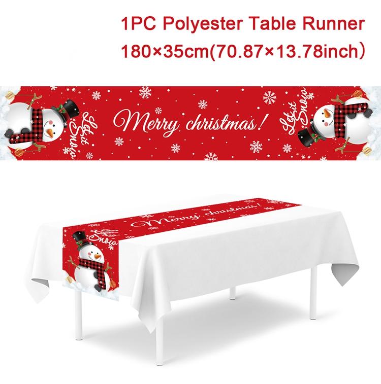 Christmas Table Runner Merry Christmas Decoration for Home Table 2026 Xmas Ornament Navidad Notal Noel Happy New Year Gifts 2026