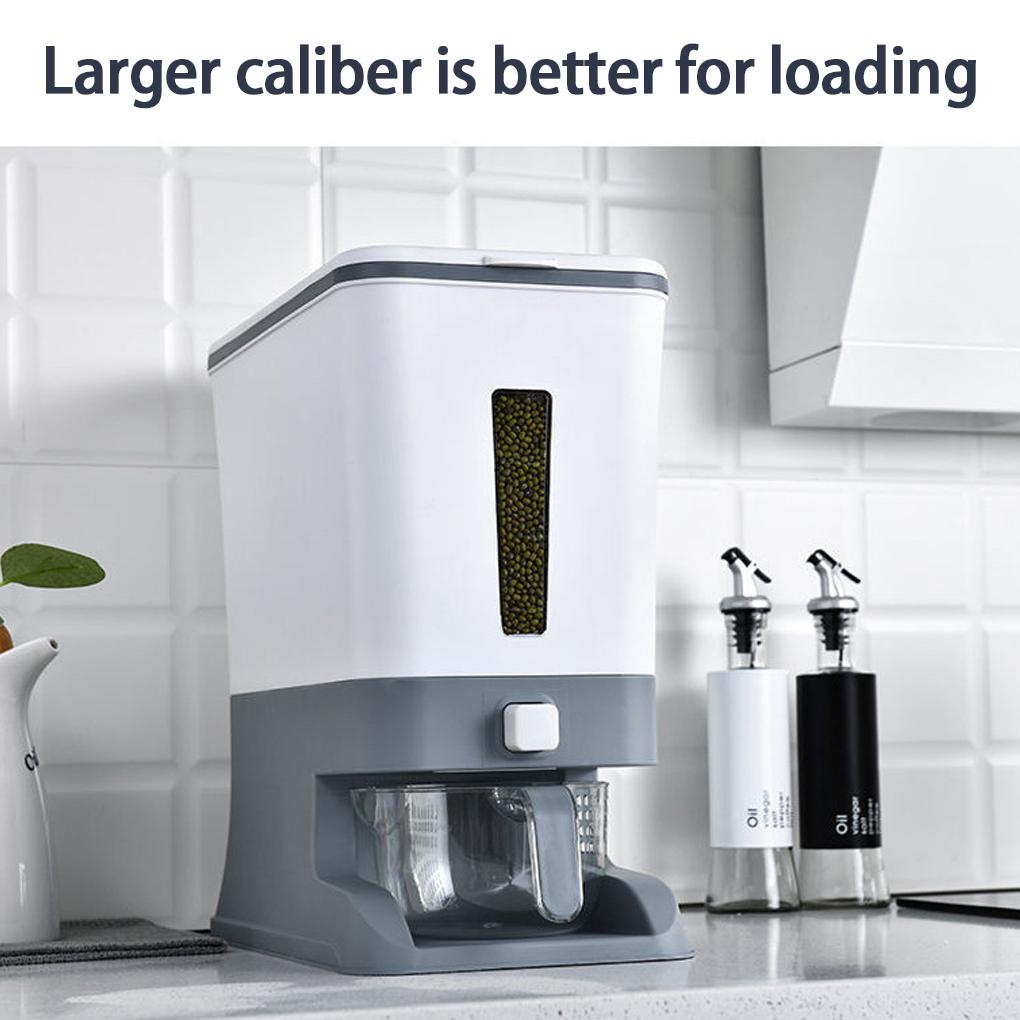 PP Transparent Storage Tank Rice Bucket For Large Families Insect And Moisture Resistant Rice Bucket