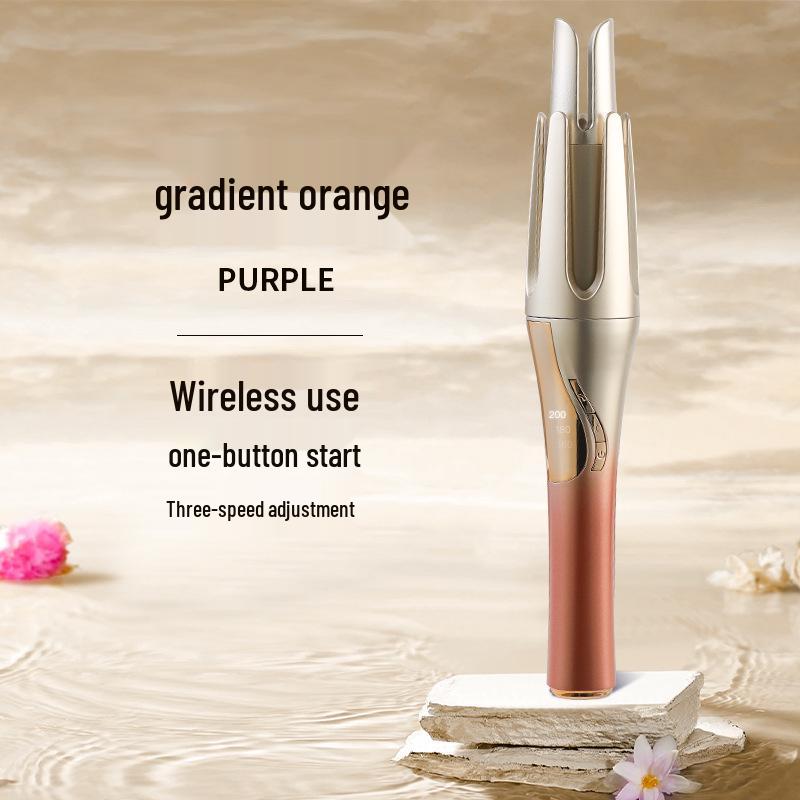 Wireless USB Charging Automatic Curling Iron with Negative Ion Technology, 32MM for Big Waves.