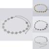 Retro Embellished Metal Waist Belt With Water Dots For Adult Women Jewelry Summer