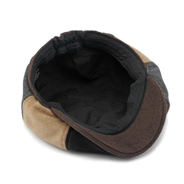 Autumn and winter woolen beret Elastic 55-60cm combo color hat