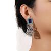 Elegant Retro Indian Tassel Bell Pendant Earrings - High-End Fashion Women's Metal Statement Piece