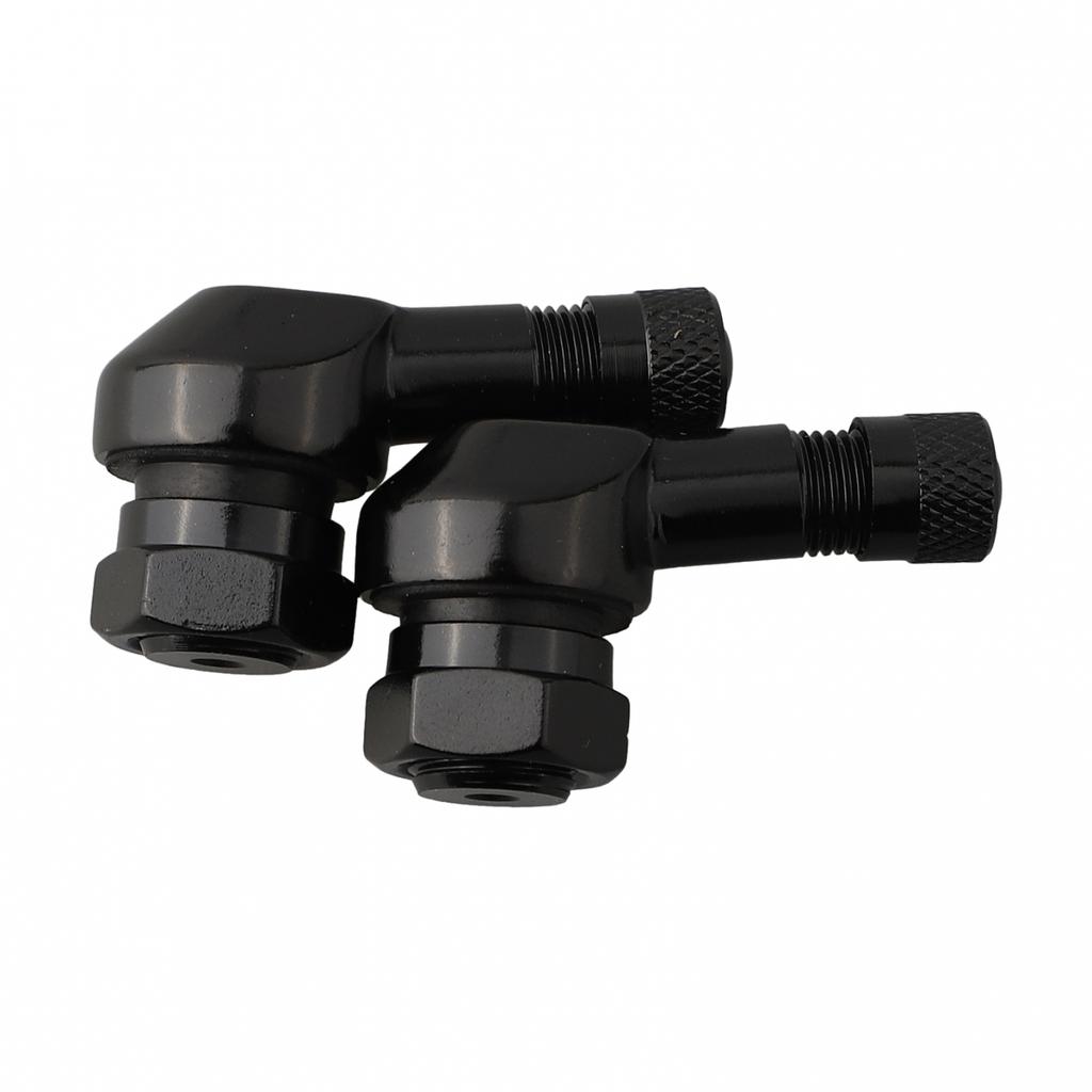 CNC Aluminum Valve Stems for Motorcycle Tires with 90 Degree Angle (2PCS/Pack)