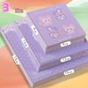 Purple Star Rabbit Origami Paper - Double-Sided, Cartoon Patterned for Kids