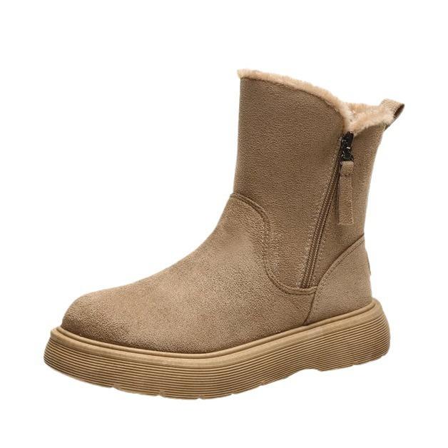 Popular snow boots for women 2024 new winter fashion trend warm and plush thick casual boots anti slip classic cotton shoes