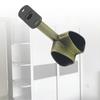 2pcs Alloy Ceiling Mounted Bracket Corner Wardrobe Rod Clothes Rail Lever Holder