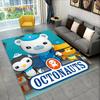 Tappeto Tappeto Carino Cartone Animato Barnacles degli Octonauts per Soggiorno Camera da Letto Decorazione Casa, Tappetino Antiscivolo per Divano Zerbino Regalo Bambini