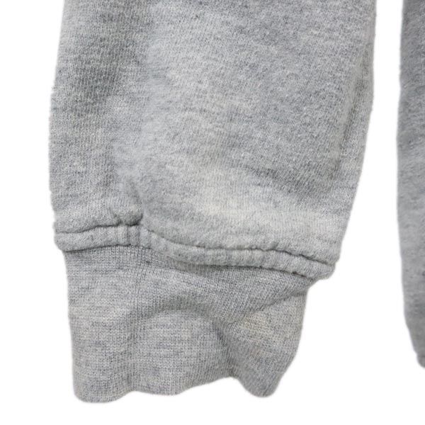 MSGM Made In Italy Long Sleeve Trainer S Gray Brushed Back of Sweatshirt Men's Used