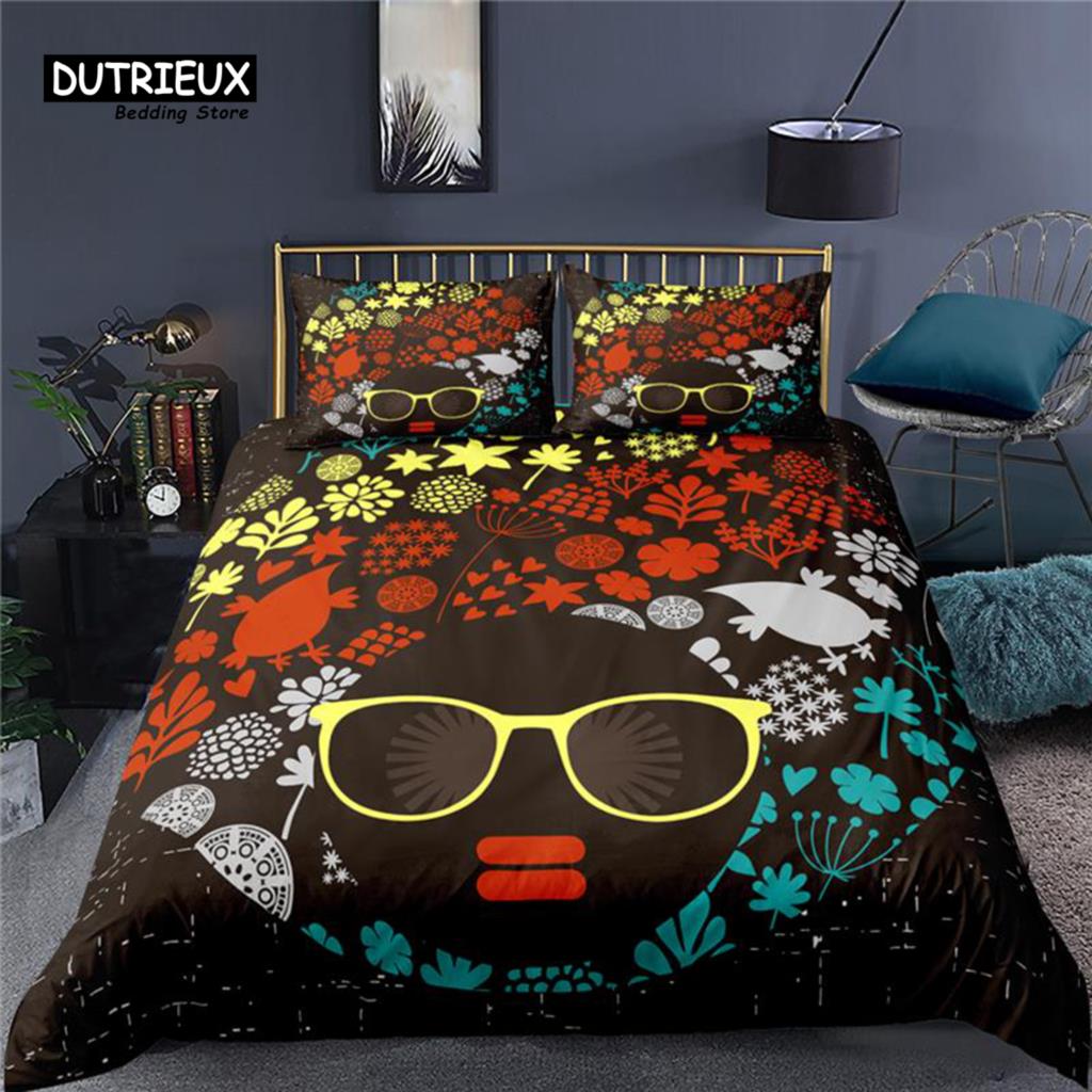 

Comforter Luxury 3D Abstract Art Girl Print Home Living Comfortable Kids Bedding Set Queen And King Eu/Us/Au/Uk Size Comforter (quilt)-EU Single(135*200cm)3pcs