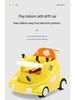 Kids' Electric 4-Wheel Drift Car with Dining Tray: Forward, Backward, Rotate - Indoor Toy with Free Shipping