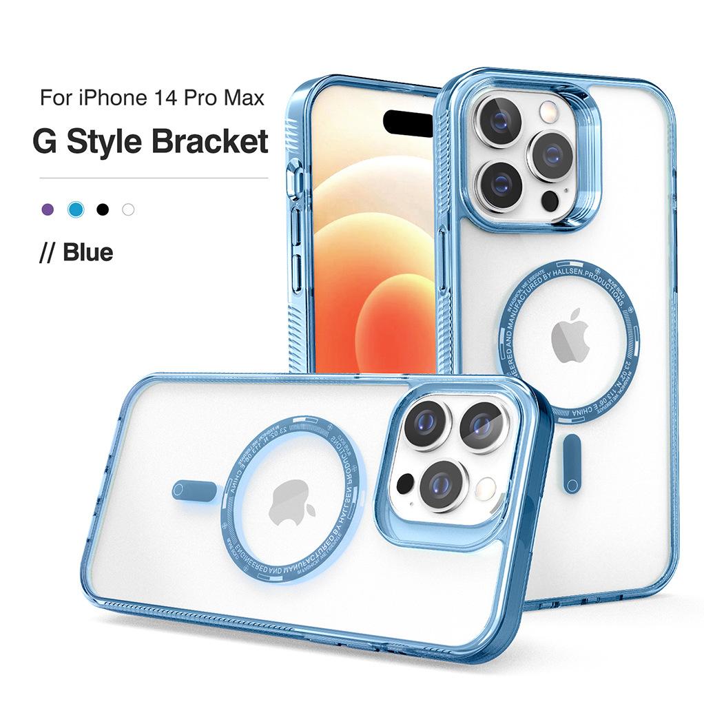 The New Model Is Suitable for Iphone16pro with Built-in Magnetic Mobile Phone Case, Apple 15/14 Transparent Magnetic Mobile Phone Case.
