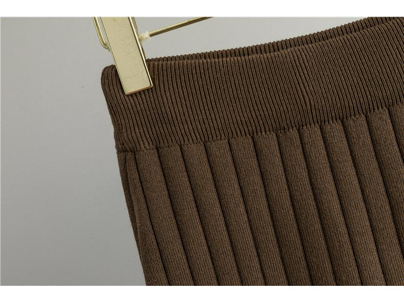 Europäisches Strick-Cardigan- und Rock-Set für Damen - Glockenärmel, Frühling-Herbst, Koreanischer Stil