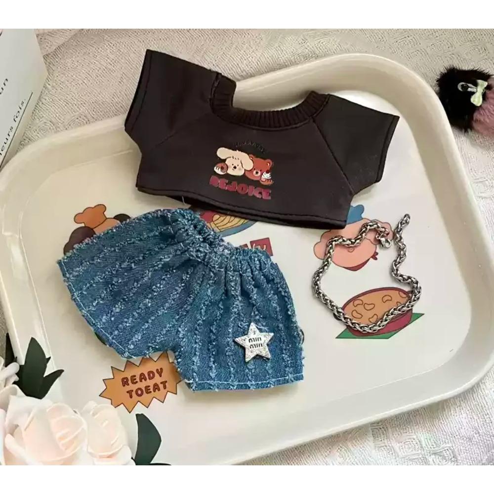 Only Clothes 20cm Doll Clothes Cotton Doll Blind Box Plush Doll Clothing Wow Cool Wakuku Doll Clothes Multiple Styles Set