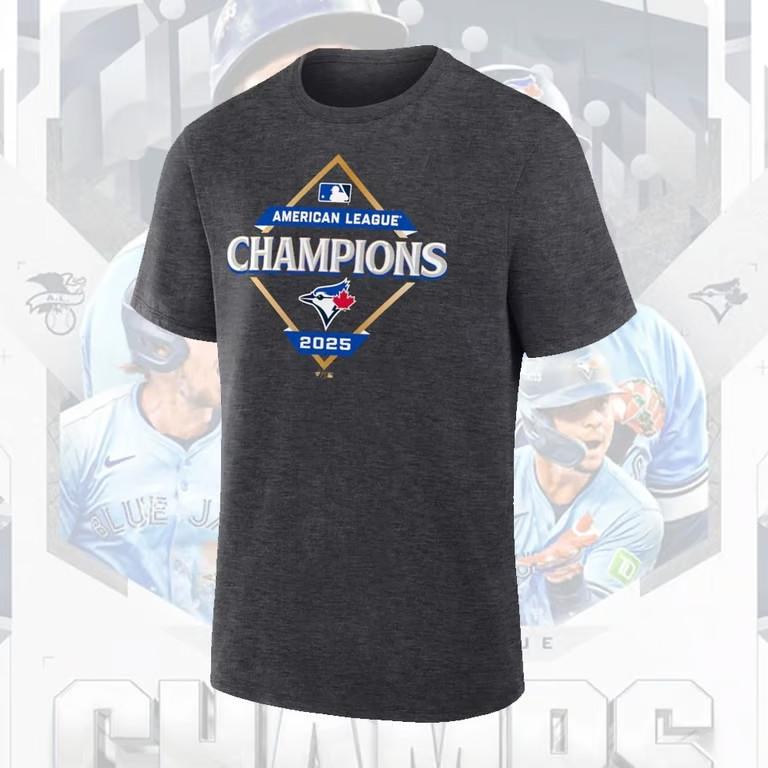 FREESHIP Tor. Jays 2025 AL Champs Player Name & Number Fan Gift Unisex T-Shirt XXXXL