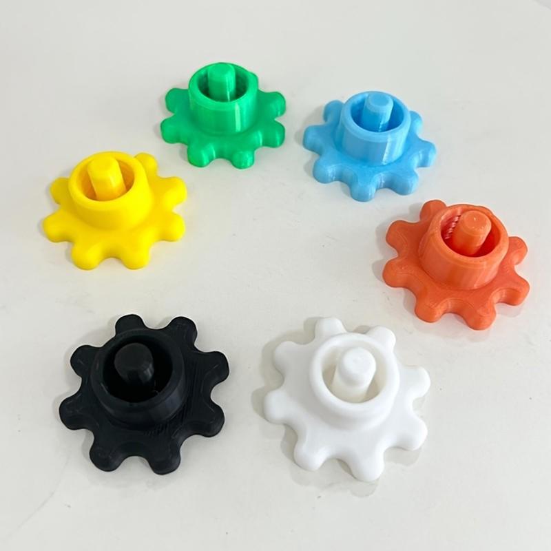 5pcs Flexible Gear-Style Tube Caps, Durable Plastic, Prevents Glue Hardening, For Silicone Repair, Outdoor Use