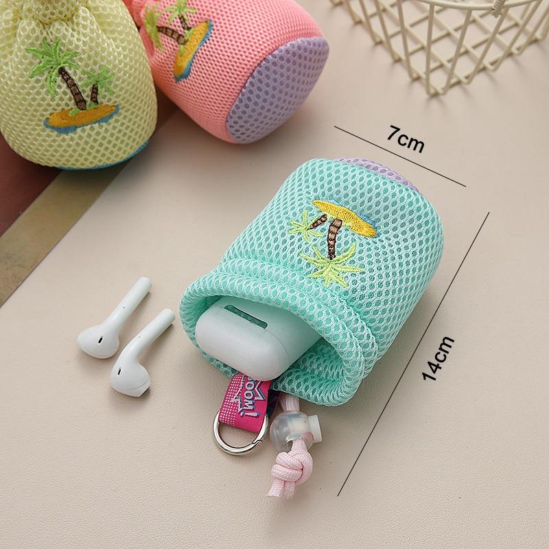 New schoolbag backpack pendant smiley face bucket bag pendant bluetooth headset case keychain accessories female