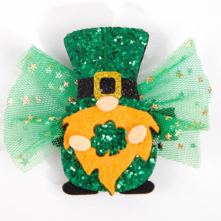 StPatrick Day Decorative Hair Clip LuckyClovers Hairhoop Festive Party Hair Pins