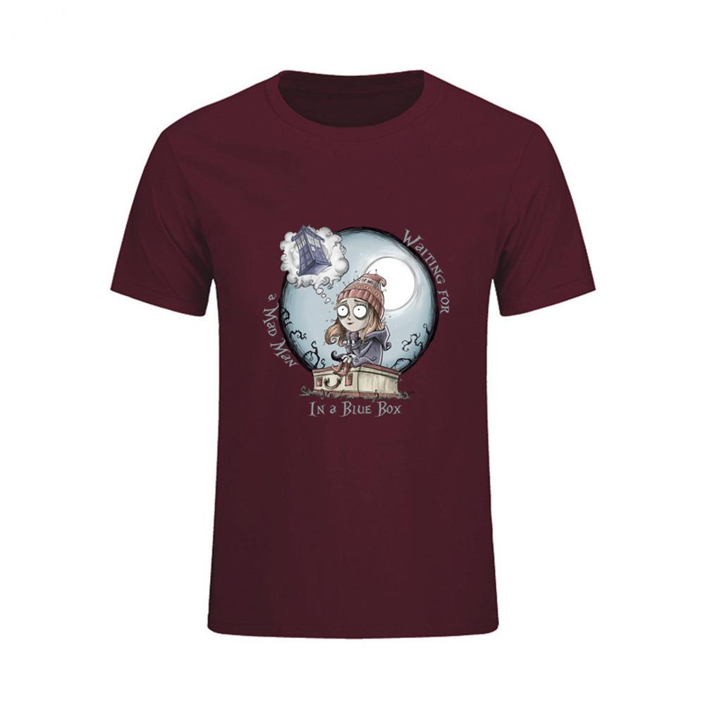 Homme Short Sleeve Tee Shirts The Girl Who Waited Dr Who Men S