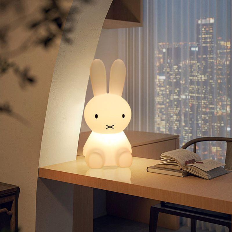 28CM Miffy Kawaii Colorful Remote-controlled Bedroom Ambient Light Cartoon Night Light Cute Gift Toy 6