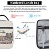 Periodic Table Fire Emblem Insulated Lunch Bag for Women Children Portable Food Boxes Thermal Lunch Box Tote