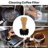 Residual Powder Sweep Portafilter Cleaning Brush Wooden Handle Barista Brush  Espresso Machine
