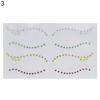 Face Tattoo Stickers Creative Safe Plastic Gem Face Temporary Tattoos for Party