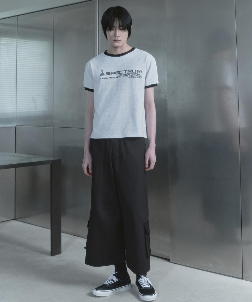 Kilyu Spectrum Ringer T-Shirt_White Melange