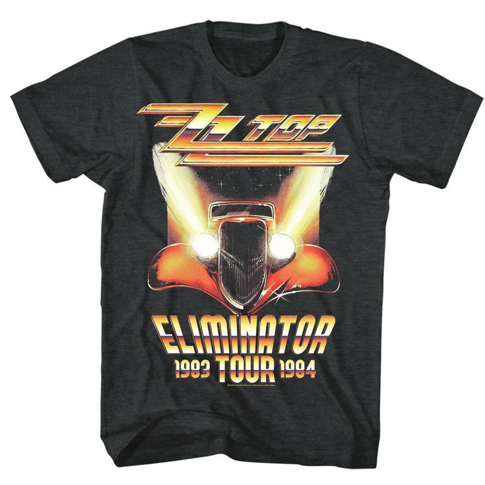 ZZ Top Eliminator Tour Black Heather Adult T-Shirt 4XL