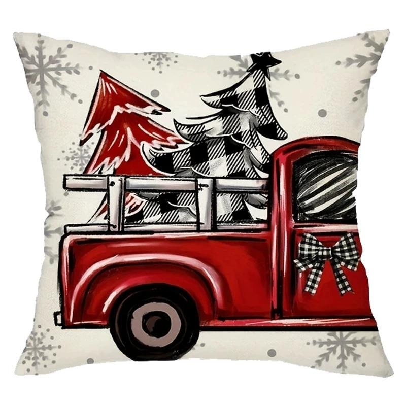 Weihnachts-Kissenbezüge 45x45cm Kissenbezüge Navidad Xmas Wurfkissenbezüge Für Zuhause Sofa Weihnachtsdekorationen