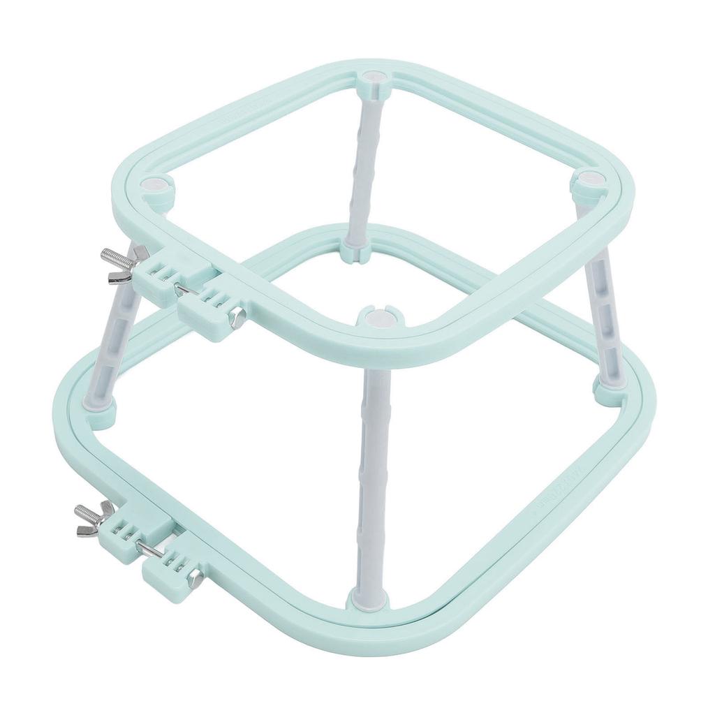 Dubbellagrig broderibåge Bordsbroderiram Hållare med Nål för Hantverksprojekt Nordisk