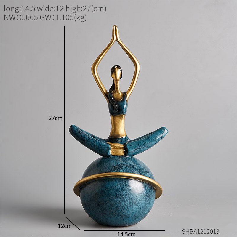 Nordic Style Girl Resin Decoration Interior Character Decoration Accessories Desktop Creative Model Character Sculpture Gift