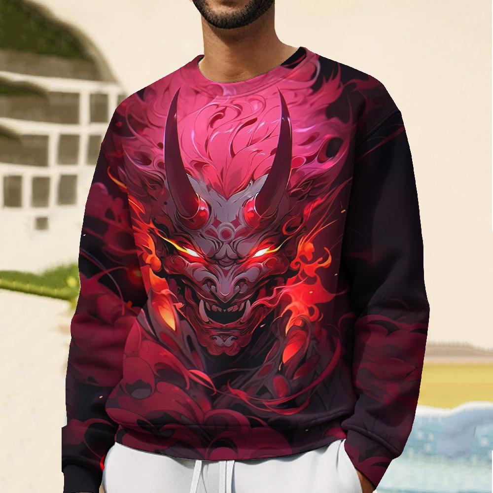 2024 Ghost Samurai  Print Sweatshirt Hoodies For Mens Spring Oversized Hoodie Fashion Hip Hop Unisex Pullover Male Clothing 5XL