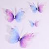 50Pcs Double Layer Butterfly Appliques Translucent Clothes Sewing Patch  Garment Design Materials