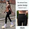 Seamless Nylon Yoga Leggings with Pockets - Lightweight Shark Pants for Spring/Summer