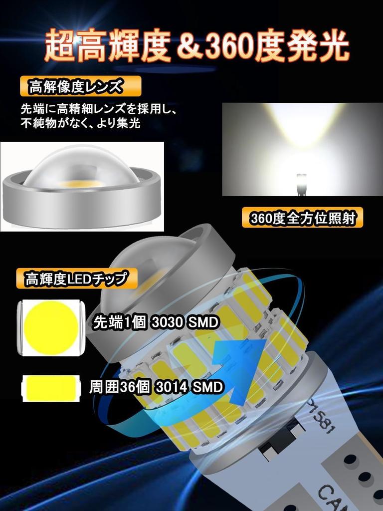 t10 led (t10 white (2pcs)