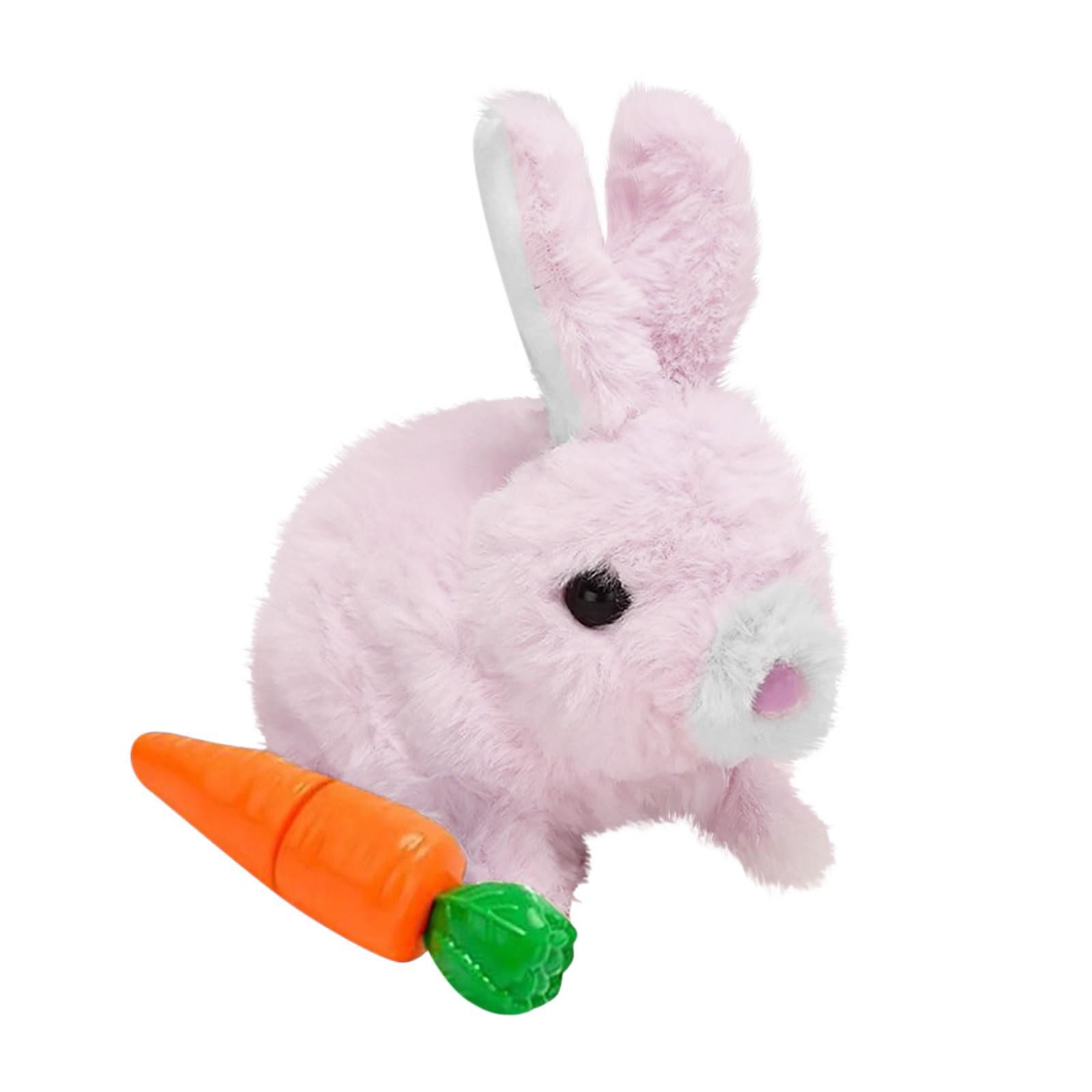 Bunny - My Realistic Bunny Toy - Realistic Interactive Bunny Toy - Jumps, Twitches And Shakes Ears, Lifelike Bunny Moves, Happy Bunny розовый