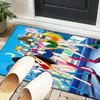 Christmas anime Princess Office Rug Chair Mat, Game Carpet, Suitable for Front Door, Bedroom, Living Room, Desk, Holiday Gift