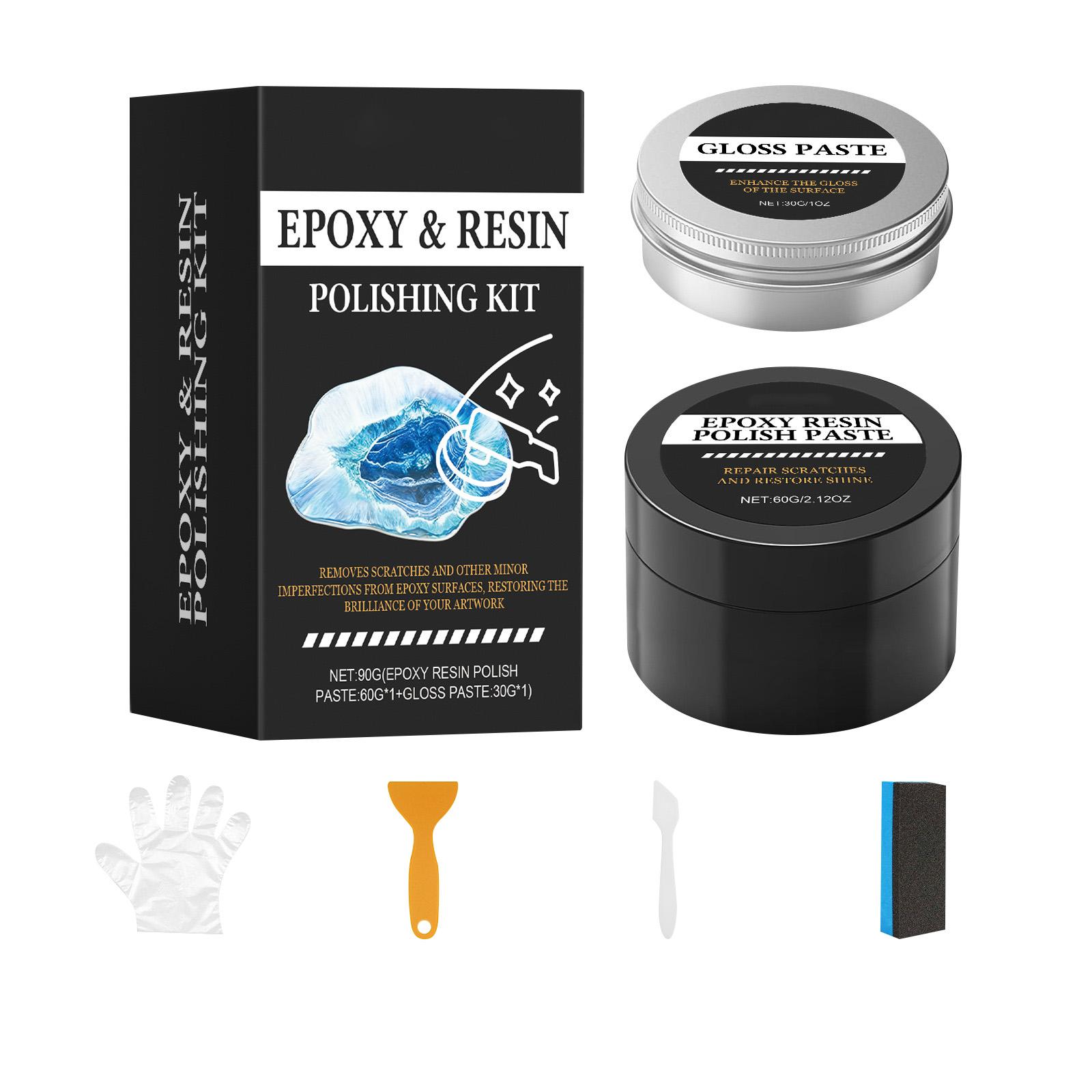 

Epoxy Resin Polishing Kit Restoring Cream Is Suitable For Homeowners Beginner Art Projects, Table Decoration, And Counter Decoration One Size белый