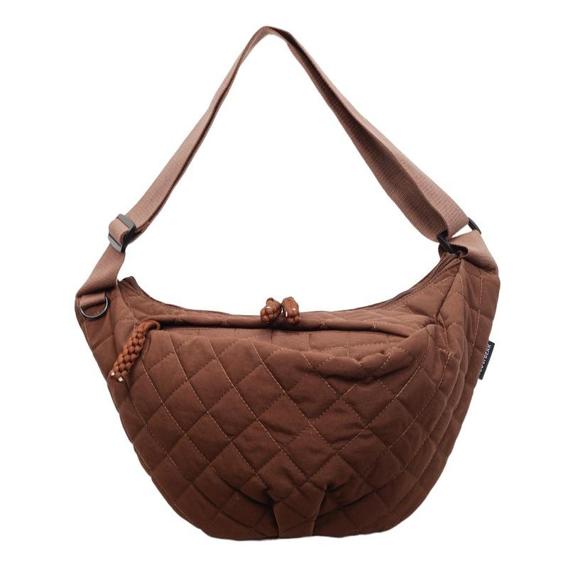 Winter Texture Fashion Tote Bag Casual Personality Shoulder Messenger Bag Niche Design Women's Bag