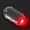 Solar Powered Car Fake Security Light Blue/Red Flashing Simulated Dummy Alarm Wireless Warning Anti-Theft Caution Lamp Strobe