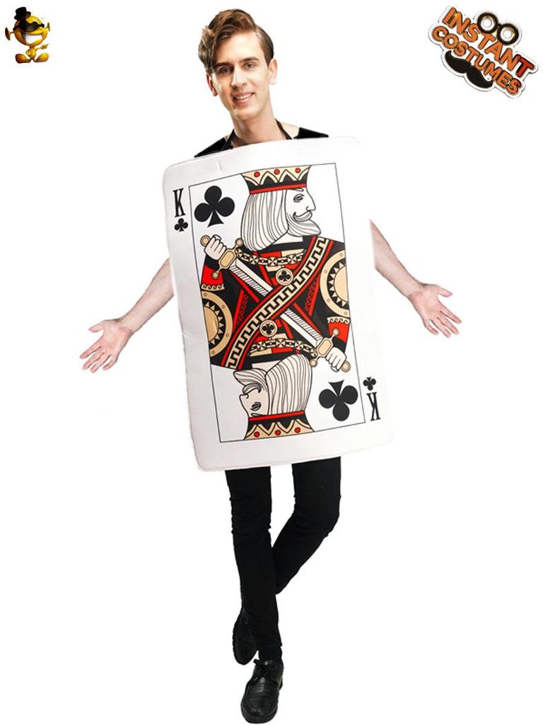 Poker Card Couple Outfits: Queen of Hearts, Jack of Spades, King of Hearts - Funny Unisex Party Clothes